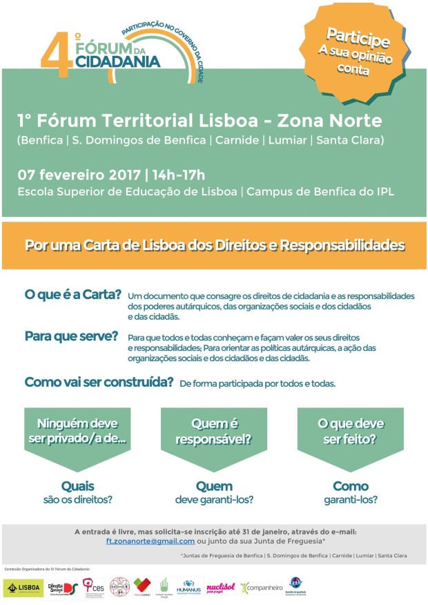 CML 4º Fórum Cidadania cartaz_Forum Territorial_Zona Norte_versão final